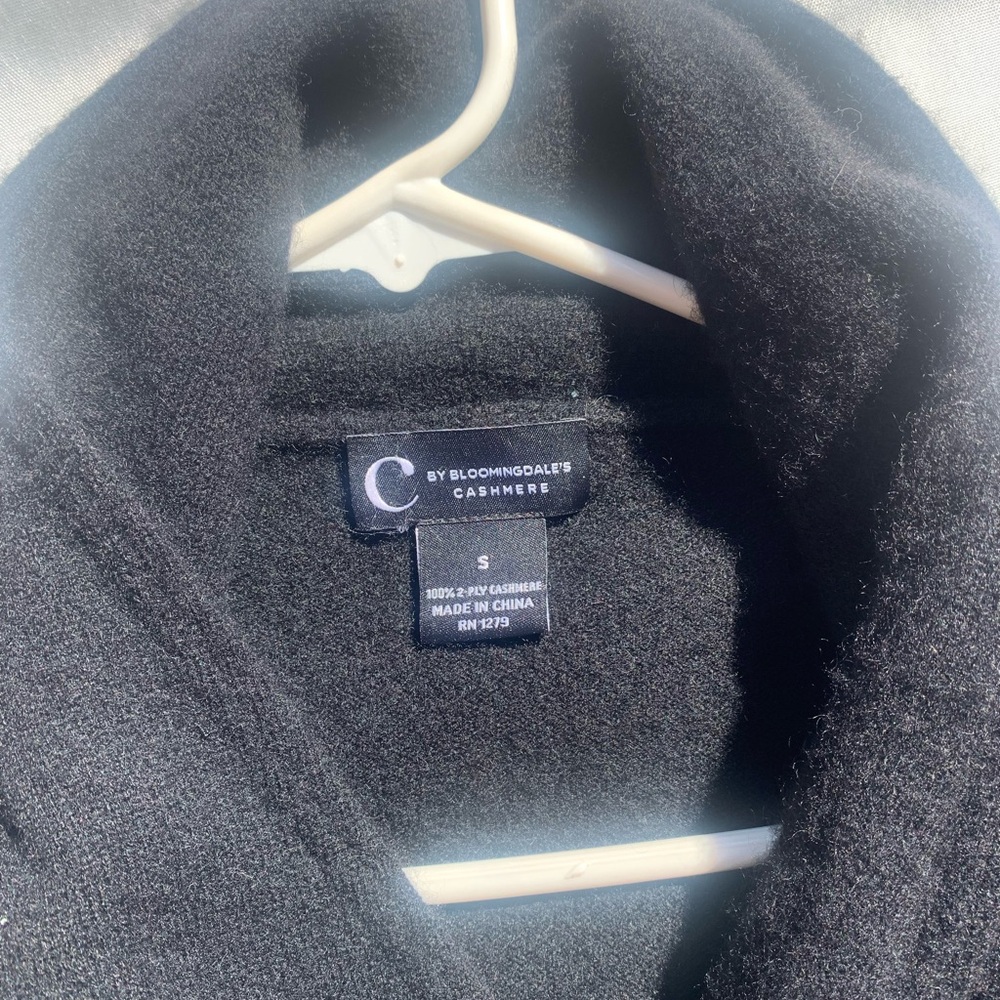 Bloomingdale's Black Cashmere Sweater